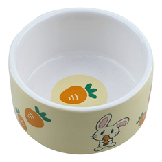 Миска для грызунов Foxie Bunny Carrots керамика 230мл