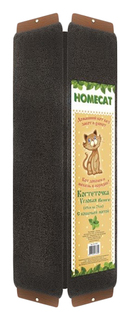 Когтеточка Homecat Венге угловая с кошачьей мятой для кошек 70 х29 см