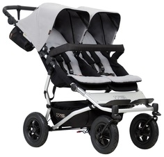 Коляска для двойни и погодок Mountain Buggy Duet Silver