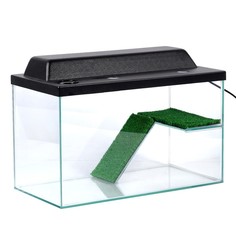 Террариум для черепах Пижон 37л, с крышкой, полкой и лесенкой, 50 х 25 х 30 см
