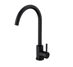 Смеситель для кухни одноручковый боковой Ватерлиния BL TOP черный
