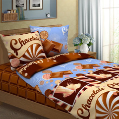 Простыня Mercury Home Шоколад 1.5 СП 145x214 Бязь