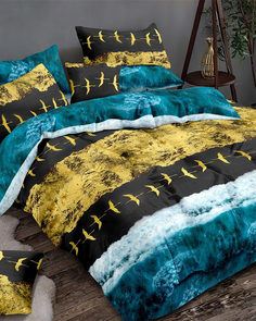 Постельное белье Mercury Home Прибой основа 1.5 СП Поплин 2 наволочки 70x70