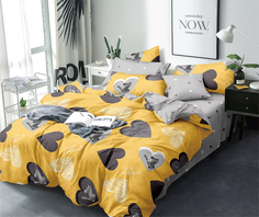 Постельное белье Mercury Home Зебра основа Евро макси Поплин 2 наволочки 70x70