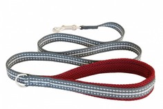 Мягкий светоотражающий поводок винный 20mm x 1,2m Cortina