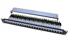 Патч-панель Hyperline PP3-19-24-8P8C-C6-SH-110D (246048)
