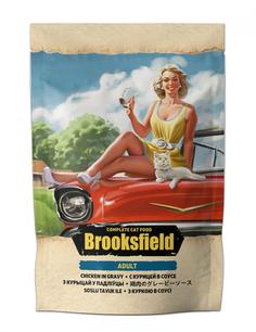 Влажный корм для кошек Brooksfield Курица в соусе 85г