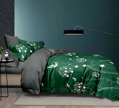 Постельное белье Mercury Home Изумрудная свежесть 1.5 СП Поплин 2 наволочки 50x70