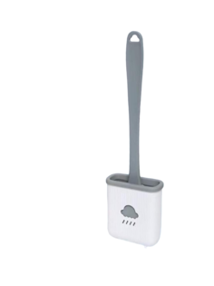 Ершик для унитаза силиконовый гибкий с креплением на стену Solo Max