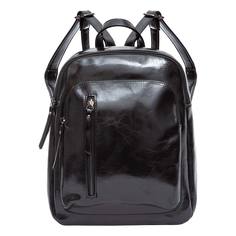 Рюкзак женский OrsOro ORS-0102 черный глянец