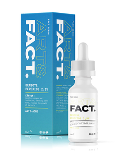 Анти-акне сыворотка ART&FACT для лица с бензоил пероксидом 2,5%