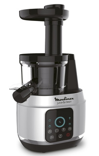Соковыжималка шнековая Moulinex Juice & Clean ZU420E10 black/silver
