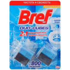 Кубики для сливного бачка Bref duo-cubes 2в1 2*50 г
