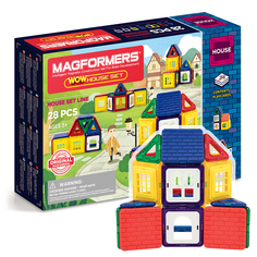 Конструктор магнитный Magformers WOW House set, 28 деталей (домик)