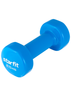 Гантель виниловая Starfit Core Db-101, 2,5 кг, синий