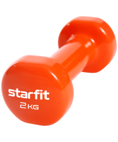 Гантель виниловая Starfit Core Db-101, 2 кг, оранжевый