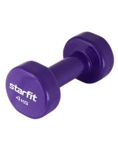 Гантель виниловая Starfit Core Db-101, 4 кг, фиолетовый