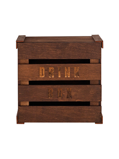 Ящик деревянный DRINK BOX 20х20х10см Паприка Корица