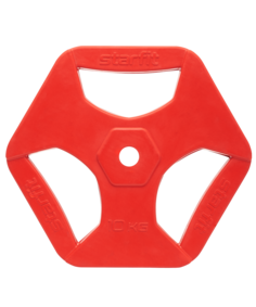 Starfit Диск обрезиненный с хватами Core BB-205 10 кг, d=26 мм, красный