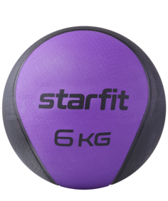 Медбол высокой плотности STARFIT GB-702 6 кг, фиолетовый