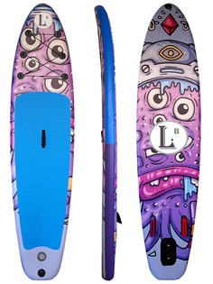 Sup board PRO Надувная доска SUP-доска с веслом 320x81x15 см LB