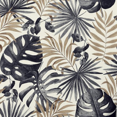 Обои Arthouse "Jungle Wall Black & Gold" 297105