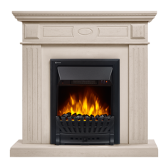 Электрокамин с классическим очагом 2D Electrolux Bianco Classic Беленый дуб