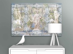 Картина на стену для интерьера ПЕРВОЕ АТЕЛЬЕ "Скульптуры в коллаже с узорами" 90х60 см