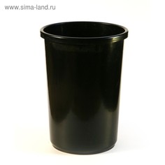 Корзина для бумаг и мусора Calligrata Uni, 12 литров, пластик, черная