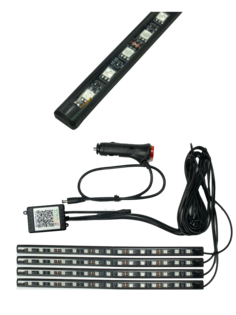 Светодиодная подсветка ног. 8 режимов 4 светодиодных модуля по 15 RGB диодов каждый. S-02 Element