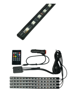 Светодиодная подсветка ног. 8 режимов 4 светодиодных модуля по 15 RGB диодов каждый. S-01 Element