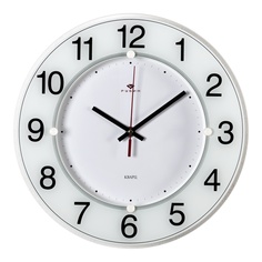 Часы настенные Рубин круг, D 31 см, корпус белый, "Классика" (3232 А4)