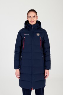 Пуховик-пальто женский Forward w08110ff-nn202 синий 2XL