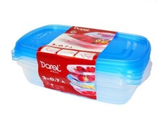 Комплект контейнеров DAREL plastic 0,7л ТРИО