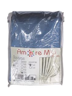 Штора классическая Amore Mio LEGER-10 200x270 см голубой