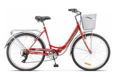 Велосипед складной Stels 26" Pilot 850 (с корзиной) Z011 (LU100579) 19" Красный