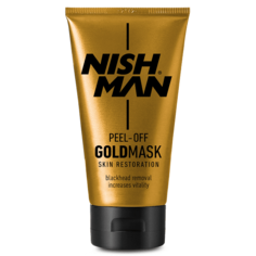 Маска очищающая для лица Nishman восстановление пилинг удаление угрей серия GOLD 150 мл