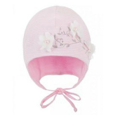 Шапка детская Чудо-Кроха IF-103 Поля цв. розовый р. 40