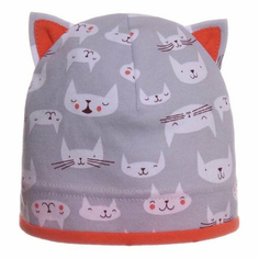 Шапка детская Чудо-Кроха I-59 Усатик цв. серый р. 44