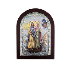 Икона АргентА Святых Петра и Февронии 15х20