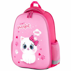Ранец Пифагор EVA BASIC Fluffy cat, 39х30х16 см, 270691 розовый