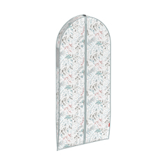 Чехол для одежды объемный Valiant Botanic, с прозрачной вставкой, 60 x 137 x 10 см