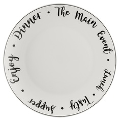 Тарелка обеденная carnaby script d 26,5 см Price&Kensington