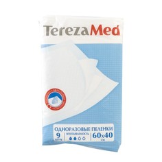 Пеленки одноразовые Terezamed 60х40 см 9 шт.