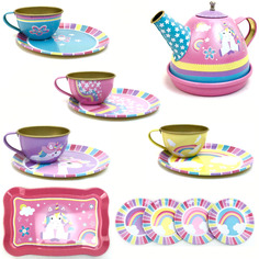 Игрушечный набор металлической посуды ТехноК для чаепития Tea Set Party 109813