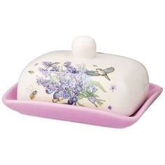 Масленка Agness "ПРОВАНС ЛАВАНДА" 17х12,5х8,5 см