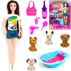 Кукла BETTINA Anyali с питомцами, шарнирная, 30 см 110261