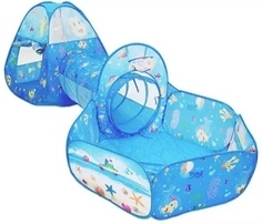 Детская игровая палатка PLAYSMART с тоннелем и игровой зоной Морские приключения 109360