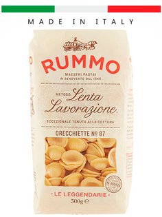 Паста макароны из твердых сортов пшеницы Rummo Особые ORECCHIETTE N87 Италия, 500гр