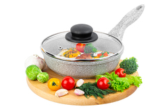Сковорода универсальная Elan Gallery Гармония вкуса 18 см серый 120454
